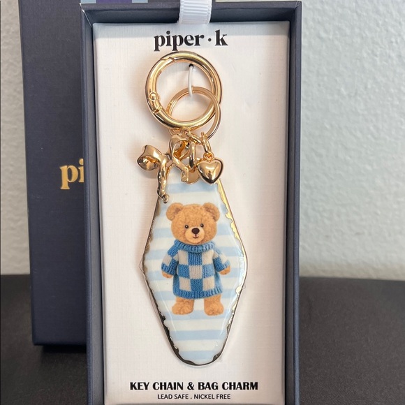 Piper K | Teddy Bear Bag Charm - Picture 1 of 8